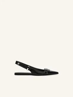 BALLERINES SLINGBACK RACER EN VINYLE