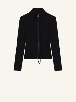 CARDIGAN ZIPPÉ CÔTELÉ