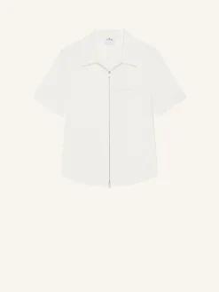 CHEMISE ZIPPÉE EN POPELINE