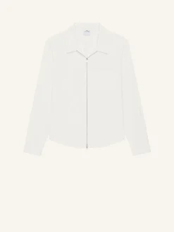 CHEMISE ZIPPÉE EN POPELINE