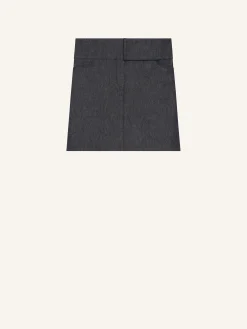 MINI JUPE CEINTURÉE EN DENIM