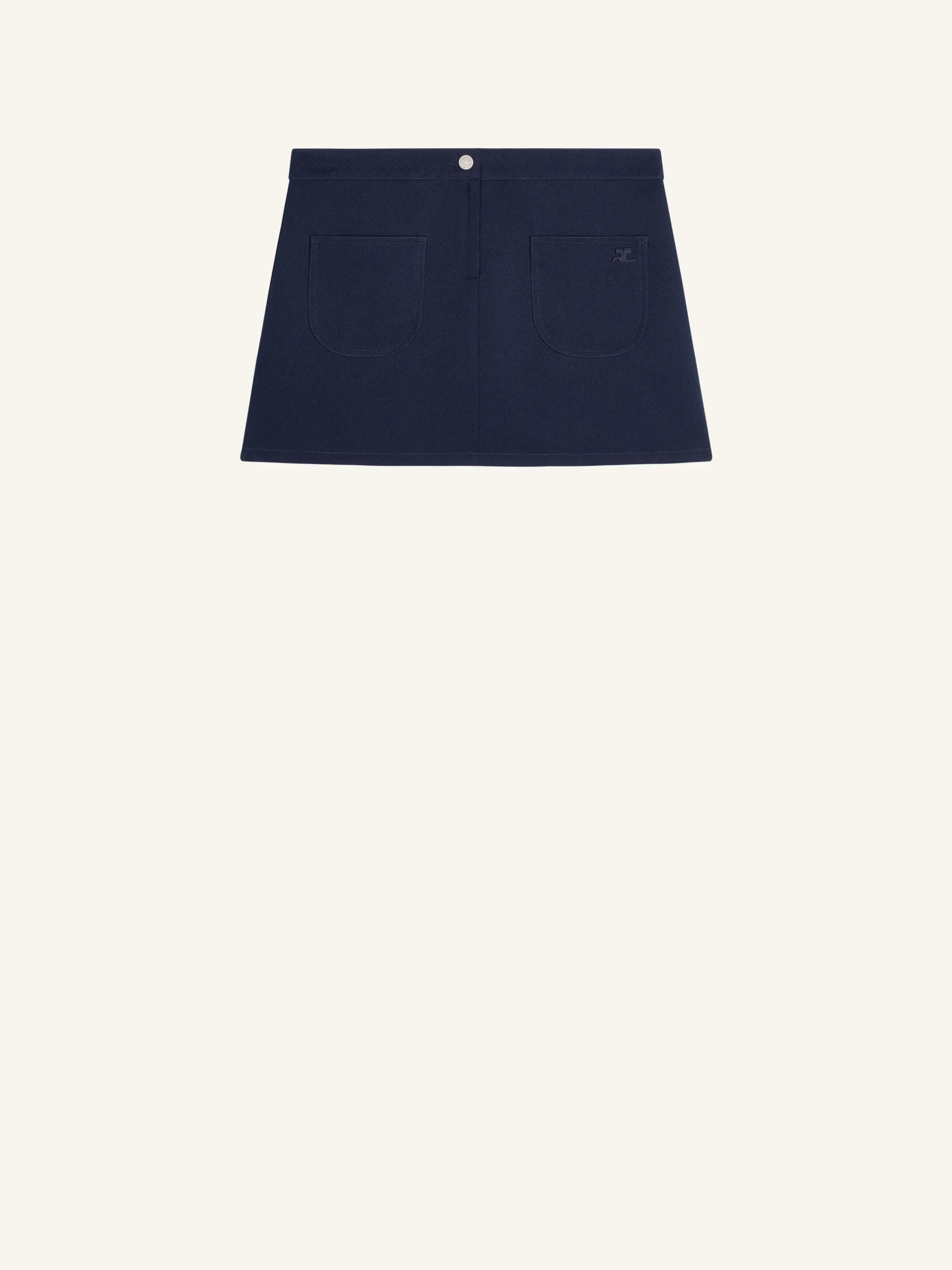 MINI JUPE 2 POCHES EN TWILL