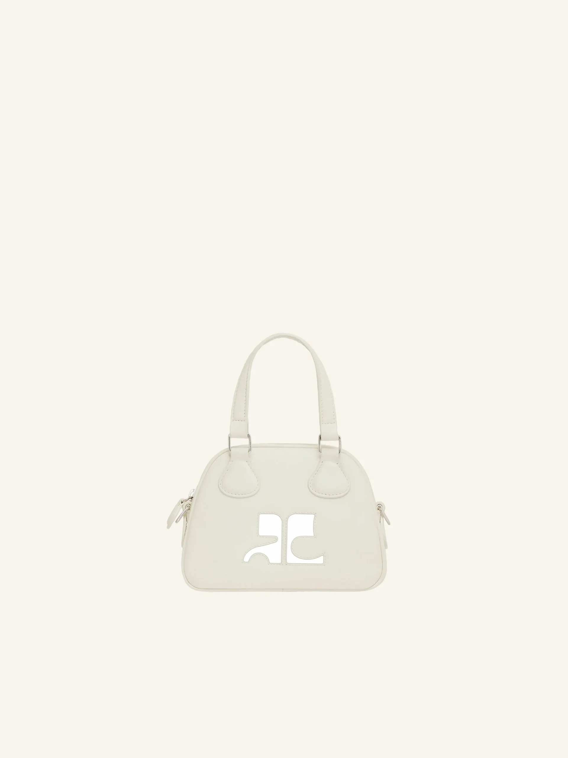 MINI SAC BOWLING EN CUIR LISSE