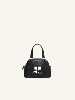 MINI SAC BOWLING EN CUIR LISSE
