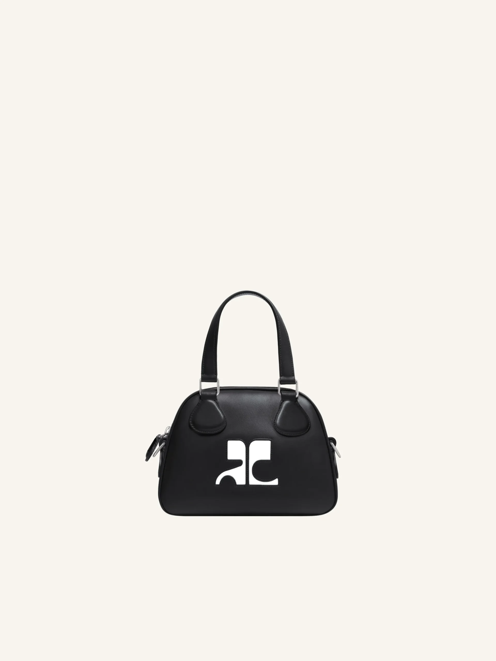 MINI SAC BOWLING EN CUIR LISSE