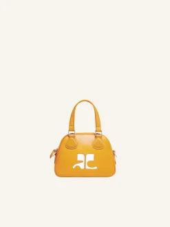 MINI SAC BOWLING EN CUIR LISSE