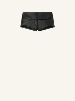 MINI SHORT CEINTURÉ EN CUIR