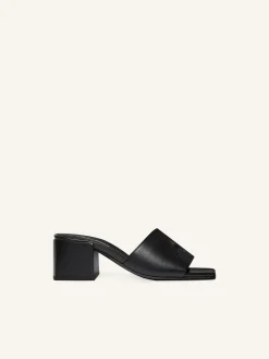 MULES À TALON SHADOW EN CUIR