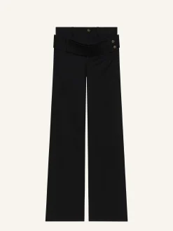 PANTALON EN DENIM CEINTURE DOUBLE