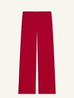 PANTALON EN MOLLETON BRODÉ