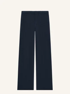 PANTALON EN MOLLETON BRODÉ