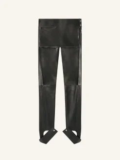 PANTALON SURJUPE SCUBA EN CUIR