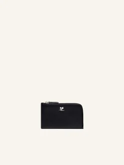 PORTE CARTE ZIPPÉ EN CUIR