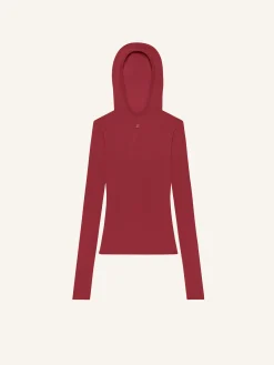 PULL À CAPUCHE EN MAILLE FINE