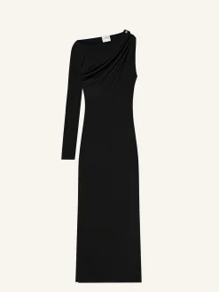 ROBE LONGUE ASYMÉTRIQUE