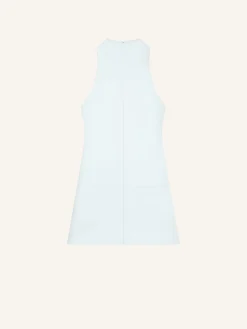 ROBE TRAPÈZE EN TWILL SANS MANCHES