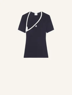 T-SHIRT CONTRASTE SLASH