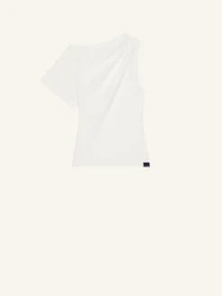 T-SHIRT DRAPÉ ASYMÉTRIQUE